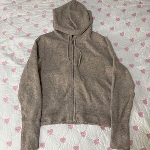 Universal Thread Cozy Knit Tan Zip-Up Hoodie